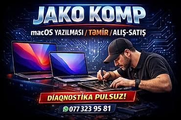 💻 Jako Komp – MacBook və Kompüter Xidmətləri 💻 ✅ MacBook Pro, MacBook lalafo.az -da 💻 Jako Komp – MacBook və Kompüter Xidmətləri 💻 ✅ MacBook Pro, MacBook