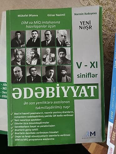 Учебная литература: Qeyd olunan kitablar, hamısı yenidir. Az istifadə olunub, qiymət üçün — 2