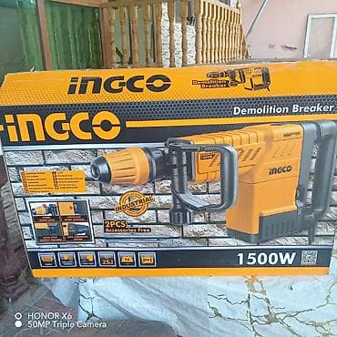 elektirik mişar: INGCO Demolition Breaker 1500W Xüsusiyyətlər: - Güc: 1500W - Zərbə — 2