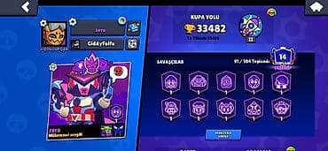up saat type 1: Brawl Stars hesabı – yüksək səviyyəli oyun içi irəliləyiş və zəngin — 1