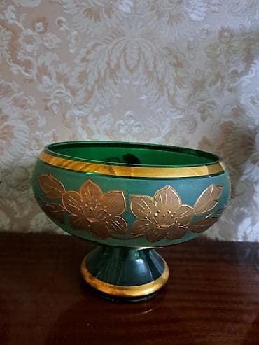 Dekorativ şaquli piyalə tipli şirniyyat/qənnadı qabı – 2 ədəd dəst. -