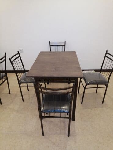 2ci el metbex mebel: Kvadrat masa, Mətbəx üçün, 4 nəfər, Açılmayan, Zəmanətsiz — 16