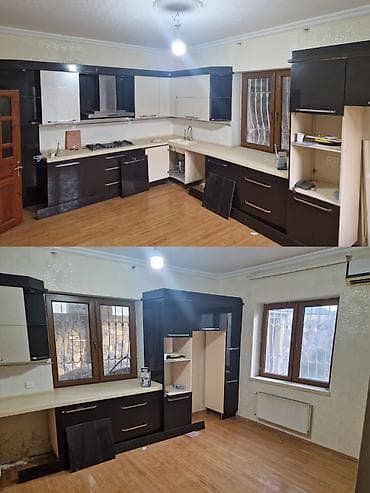 Mətbəx mebeli 500 azn Üstündə mermerli moyka verilir. Ölçü 2.4*3.3