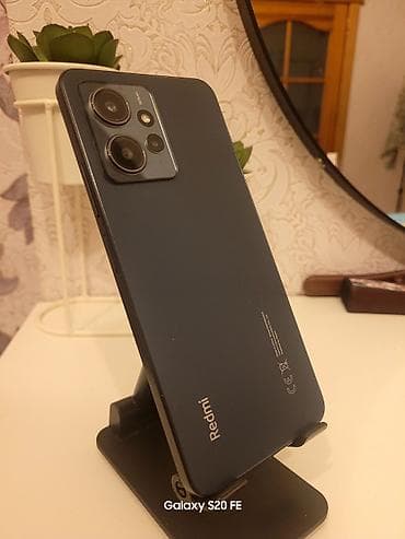 Redmi Note 12, 128 GB, rəng - Qara, İki sim kartlı, Sensor, Barmaq izi — 1