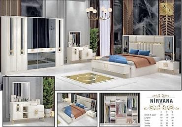 NIRVANA yataq dəsti – zərif klassik-modern dizayn Fabrik istehsalı — 2