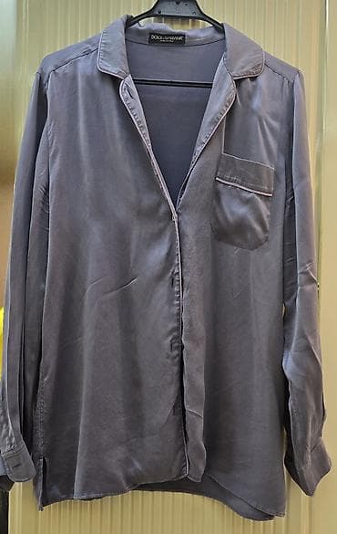 ev destleri: Dolce & Gabbana iki hissəli pijama dəsti - Model: uzunqol köynək — 1