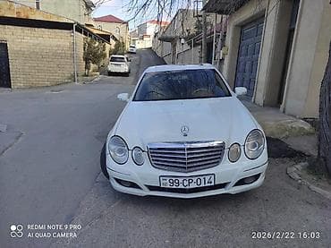 bmw 318 1995: Mercedes-Benz E320 (W211) sedan - Rəng: Ağ, zərif xrom detallarla - — 7