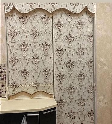 divar bra: Zebra/jalüz pərdə modelləri - Naxışlı dekor: Barokko üslubunda damask — 3