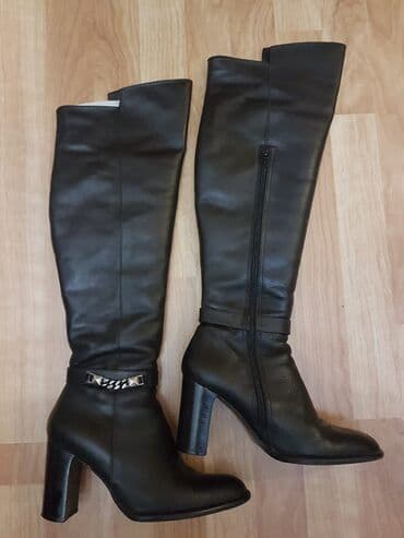 qadın çəkmə: Ölçü: 36, rəng - Qara, İşlənmiş — 2