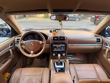 multi rul: Porsche Cayenne – tünd mavi eksteryer, bej dəri salon. Texniki və — 3