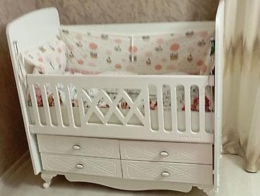 arakesmeler: Uşaq beşiyi – Baby Mood - Material: ağ rəngdə MDF/taxta konstruksiya — 1