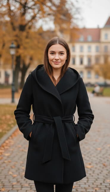 Cinslər: Temiz kaşmir qara qadin paltosu satılır. cox az geyinilib. ela — 1