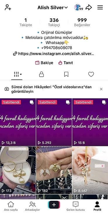 Hazır biznes online gumuş satışı