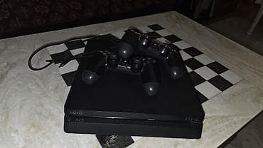 redmi not 9 ikinci el: Sony PlayStation 4 Slim oyun konsolu - Model: PS4 Slim - Rəng: Qara - — 1