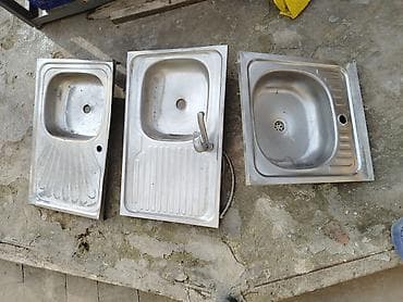 bord: İşlənmiş Düzbucaqlı Mətbəx çanağı, Şkafsız, Paslanmaz polad — 2