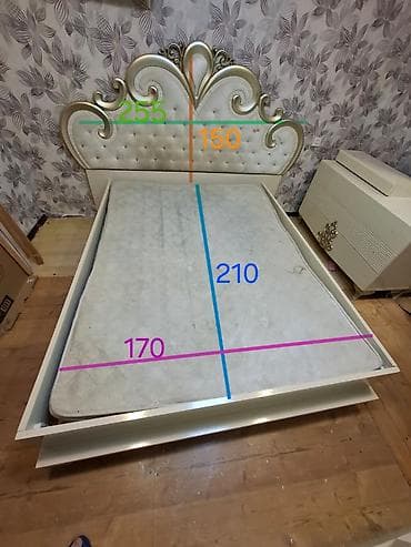 İşlənmiş, İkinəfərlik çarpayı, Bazasız, Matras ilə