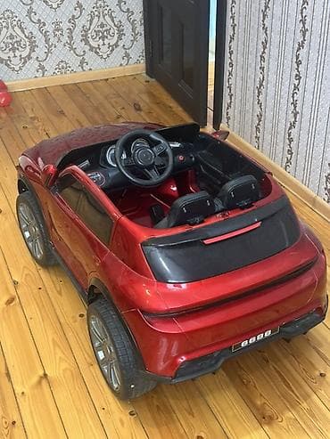 usaq masini satilir: Uşaq üçün elektrikli miniatür avtomobil – SUV tipli, qırmızı rəng — 2
