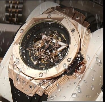sevgililer ucun qolbaqlar: Yeni, Qol saatı, Hublot, rəng - Qara — 6