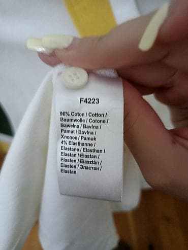 ag cins: Polo köynək, Lacoste, M, rəng - Ağ — 6