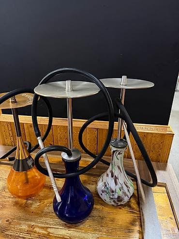 ucuz qelyan: 4 u toplam 480 azn. Her biri 120 azn. Nargilə dəstləri – bir neçə — 4