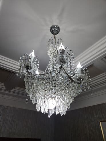 Şamdanlar: Çılçıraq, 10 və daha çox lampa, Xrustal — 1