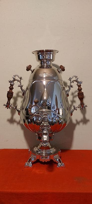 Baklar və çənlər: 2022-ci ilin Tula istehsali samavar 8-litrlikdir, materiali; mis ve — 7