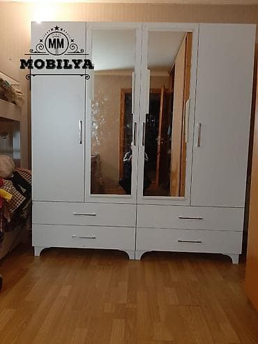 qapi elanlari: Yeni, Açılan, 4 qapılı Düz dolab, Qarderob, paltar dolabı, Azərbaycan — 3