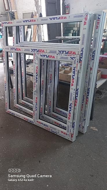 Plastik Pəncərə Təzə 130xhündürlük 140=130 man 140 *140 =140 man