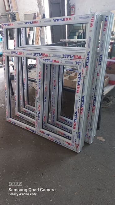 ucuz plastik qapi pencere: Plastik Pəncərə Təzə 130xhündürlük 140=130 man 140 *140 =140 man — 1