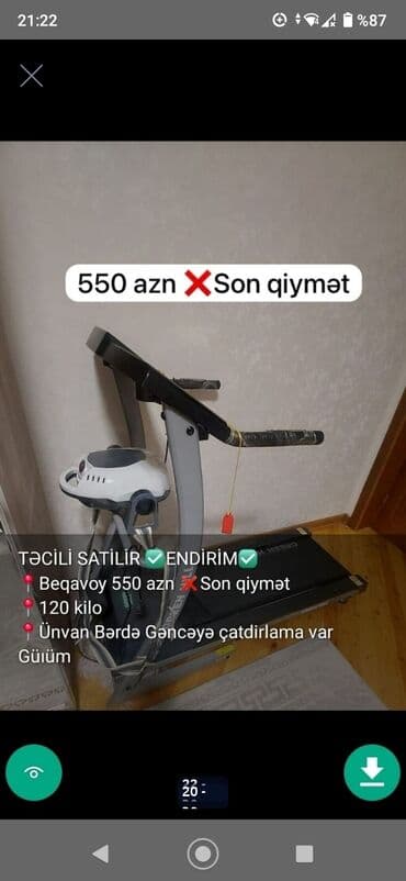 protein qiyməti: Trenajorlar qacis aparatlari idman aletleri sekillerde qiymet məlumat — 20