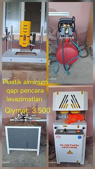 Plastik və alüminium qapı-pəncərə istehsalı üçün komplekt avadanlıq