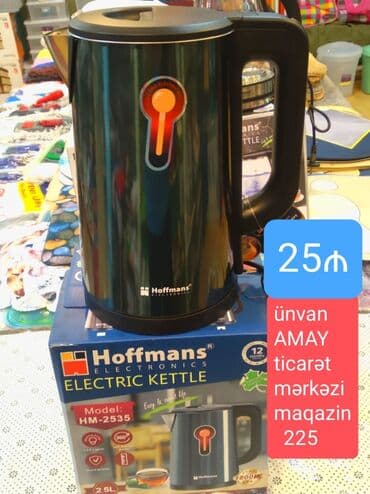 İçki texnikası: Elektrik çaydan Hoffmann, 2.1 - 2.5 l, Yeni, Ünvandan götürmə, Ödənişli çatdırılma — 2