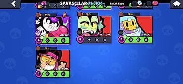 Brawl Stars oyun hesabı – geniş döyüşçü kolleksiyası Xüsusiyyətlər: - — 1