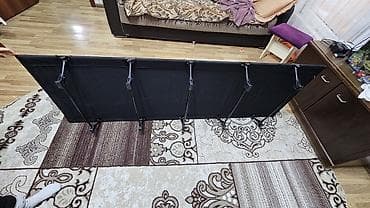 data: Qara rəngli qatlana bilən düşərgə yatağı açıq havada istifadə üçün — 5