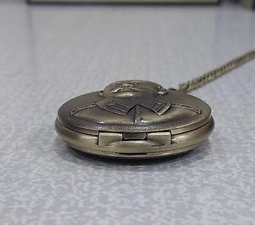 dəmir pullar: Stalin cib saatı kisə saatı relyef portretli, qapaqlı model — 5