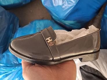 klassik ayaqqabı: Ölçü: 30 ✔️ (yeni) Qadınlar üçün parlaq laklı lofer - Rəng — 1