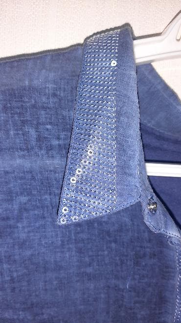richard mile: Qadın köynəyi – MILANO Italy, ölçü 44 - Rəng: tünd mavi/denim tonları — 3