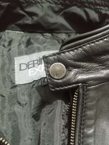 кожаная куртка мужская: Derimod kişi dəridən gödəkçə – ölçü M - Rəng: qara - Material: həqiqi — 1