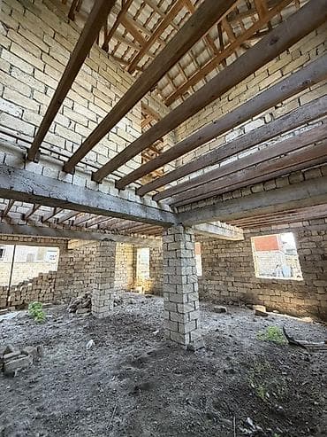 2 mərtəbəli yarımçıq tikili – fərdi yaşayış evi - Daş konstruksiya — 6