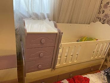stil mebel: Qız üçün, İşlənmiş, 2 qapılı, Açılan, Düz dolab — 2