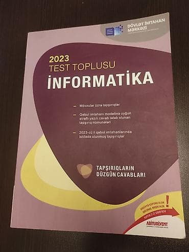 Məhsul: “İnformatika – 2023 Test Toplusu” (Dövlət İmtahan Mərkəzi)