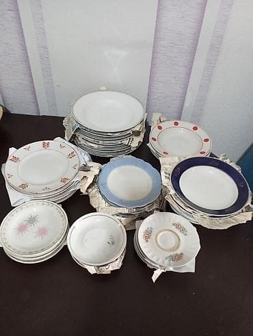 Nahar dəsti, rəng - Ağ, Farfor