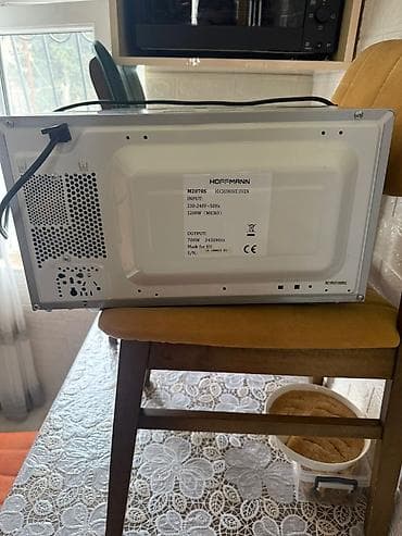 mikrodalgali: Mikrodalğalı soba Hoffmann, Ayrıca dayanan, Mikrodalğalar ilə, rəng - Gümüşü, İşlənmiş — 6