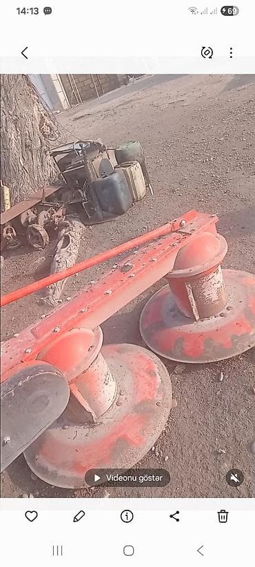 lapedlər: İki barabanlı otbiçən (rotorlu) asqı avadanlığı - Traktora 3 nöqtəli — 1