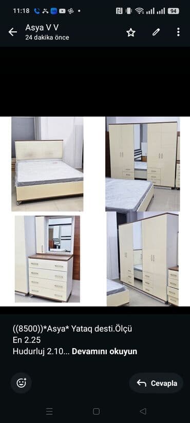 ilkin odenis 2000: ((8500))*Asya* Yataq desti.Ölçü En 2.25 Hudurluj 2.10 Derınlık 60 sm — 1