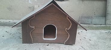 it şəkiləri: Taxta it evi / heyvan evi - Material: qalın taxta karkas, dekorativ — 1