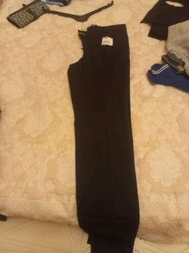 qaqa şalvarları: Классические Мужские брюки, M, цвет - Черный — 3