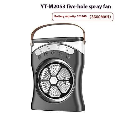 ventil: Su ilə işləyən mini sərinkeş YT-2053 USB girişli 3 sürətli işıqlı . ❄️ — 7