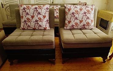 İşlənmiş, Künc divan, Divan, Kreslo, 2 kreslo, Bazalı, Açılan — 5