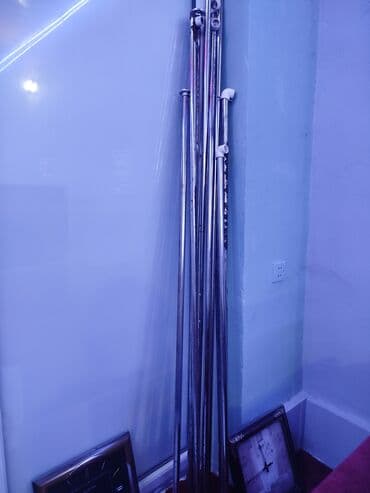 Pərdə və tüllər: Paslanmayan poladdan teleskopik pərdə/qarşısı boruları və asqı — 2